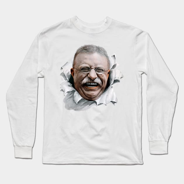 1915 Teddy Roosevelt Long Sleeve T-Shirt by historicimage